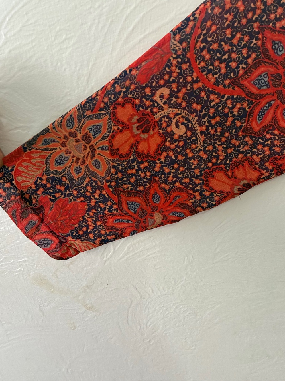 Free People Navy Dress with Red Floral Trim - Picture 12 of 12